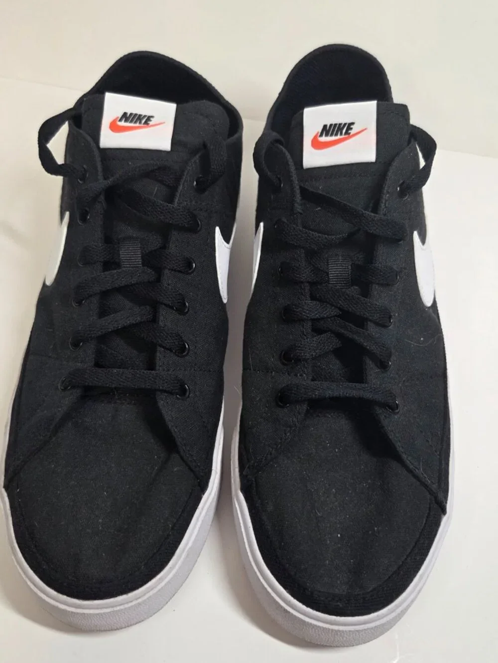 NIKE Court Legacy Canvas Men's Size 12 CW6539-002 Black Shoes